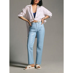 Frame 'Le High' 'N' Blue Tight Straight-Leg Pants Size 26